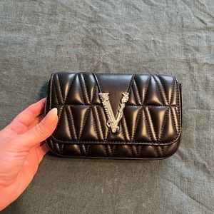 Versace Virtus V black handbag. With dustbag and box
